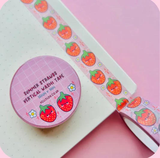 Strawberry Washi Tape - Kelly Lou