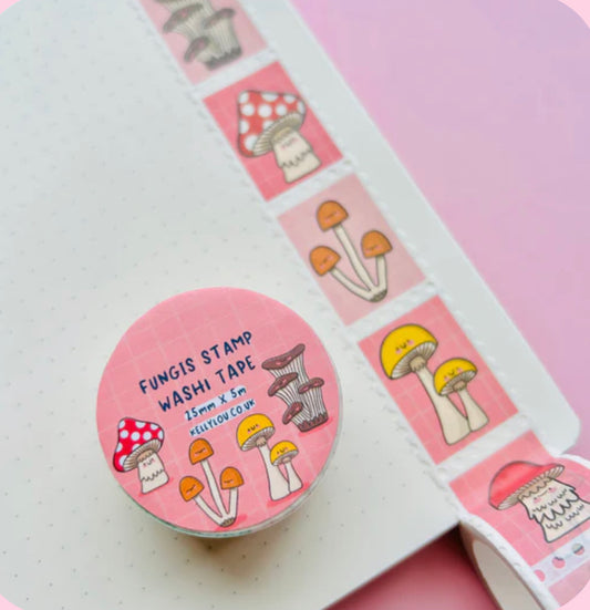 Mushroom Stamp Washi Tape - Kelly Lou