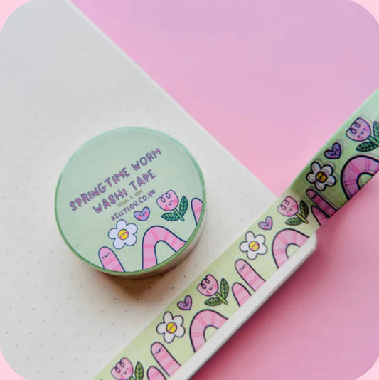 Spring Worm Washi Tape - Kelly Lou