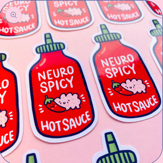 Neuro Spicy Hot Sauce Sticker - Kelly Lou