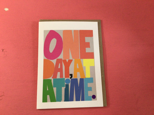 ‘ One day at a time ‘ Card - Ohh Deer