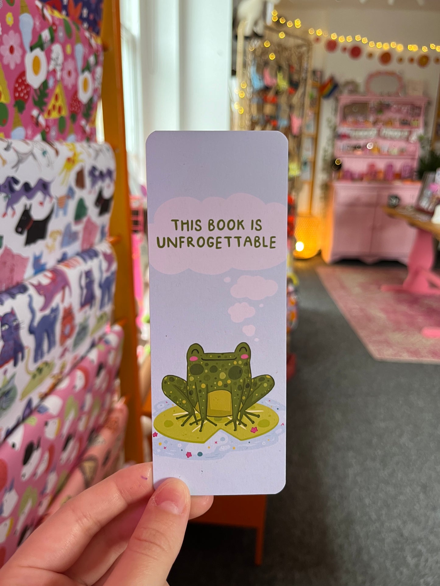 This book is unfrogettable frog bookmark - Alice Illustrate