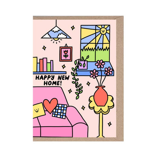 Rumble Cards - Happy New Home - Cute - Greeting Card - New House