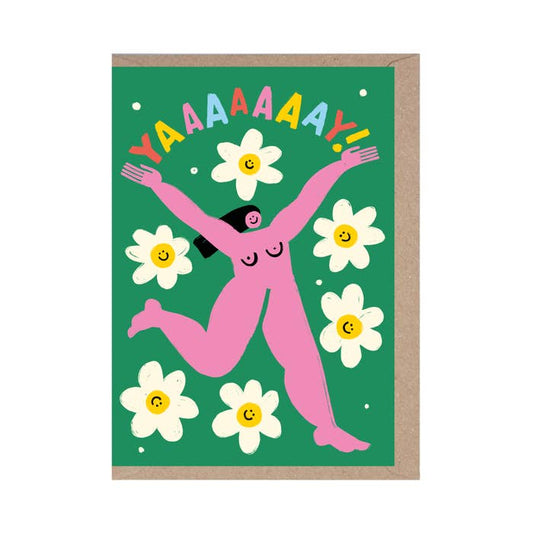 Rumble Cards - YAAAAY - Celebration Card - Naked Lady - Boobies - KL