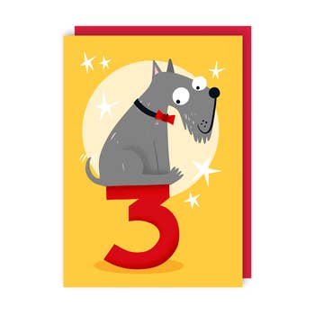 Lucy Maggie Designs - Dog Three Age Birthday Card