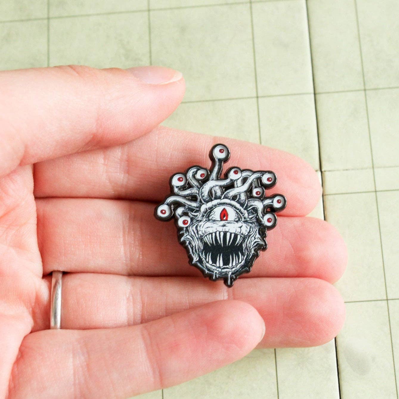 Mystery Dice Goblin - DnD Beholder Pin