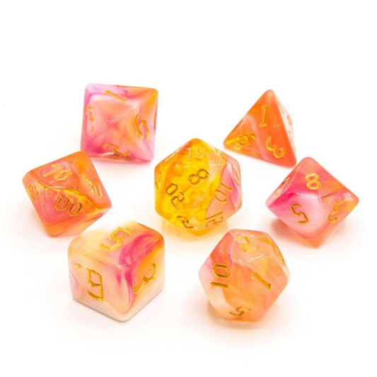 Tabletop Dominion Limited - Sunset Dream | Acrylic Dice | 7-Polyhedral Set