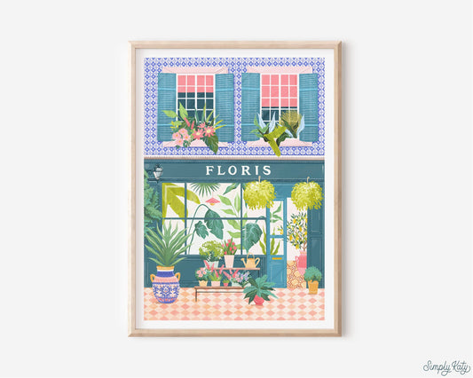 Simply, Katy - Florist Shop Print: A3