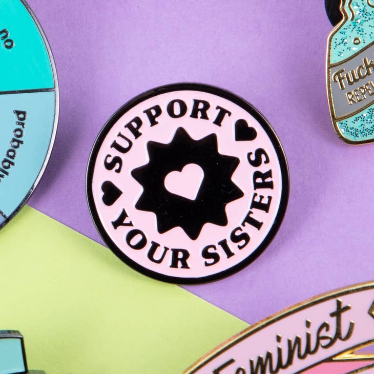 Le Petit Pin - Support Your Sister | Pink Or Lilac Pin | Girl Power