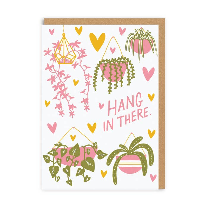 Ohh Deer UK + EU - Hang In There Plants Hello!Lucky Greeting Card