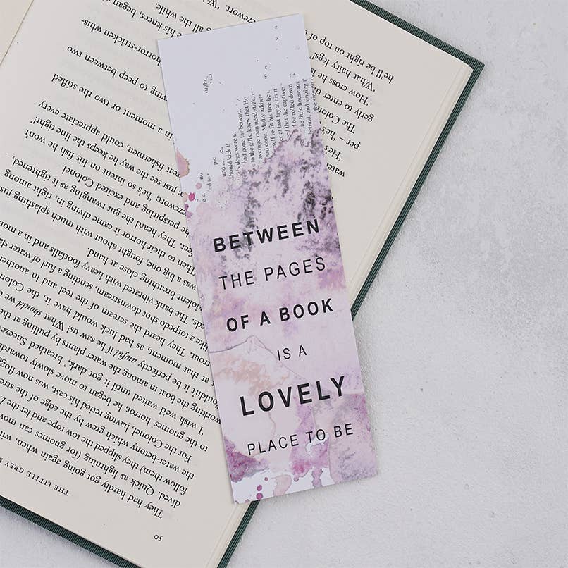 Bookishly - Blush Pink “Between The Pages Of A Book“ Bookmark