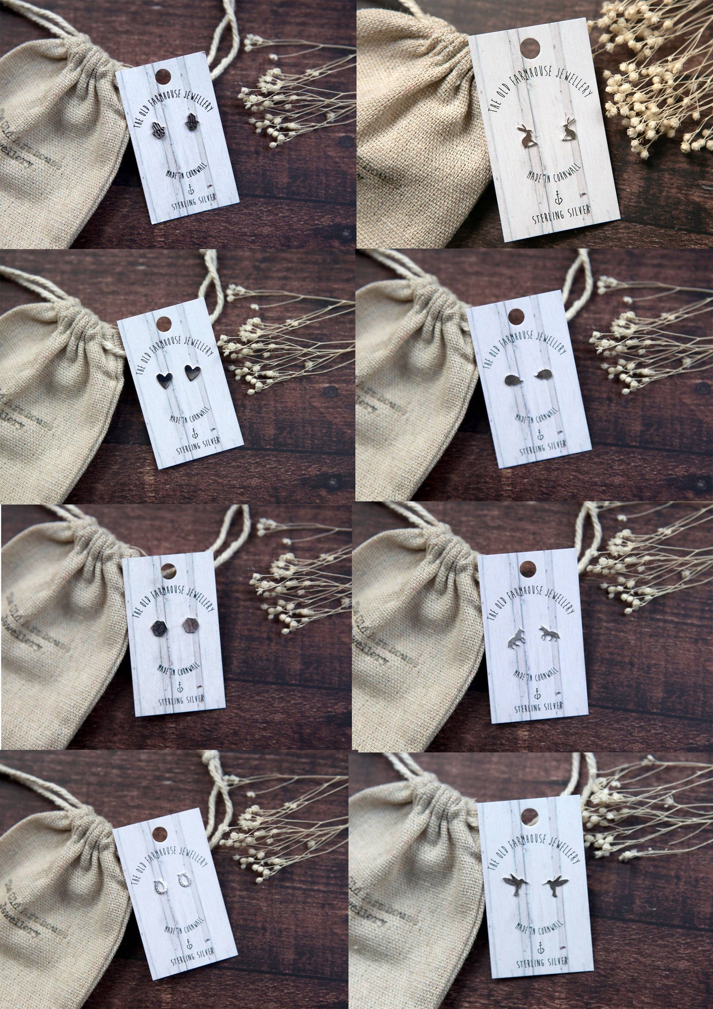 The Old Farmhouse Jewellery - Mini Stud daisy earrings