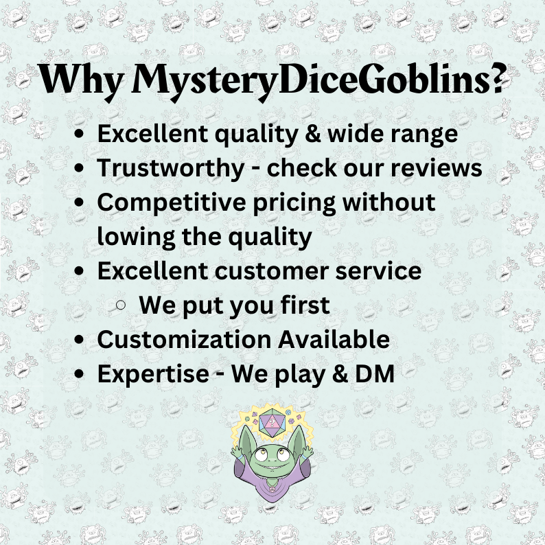 Mystery Dice Goblin - Dungeons and Dragons Circle Pin