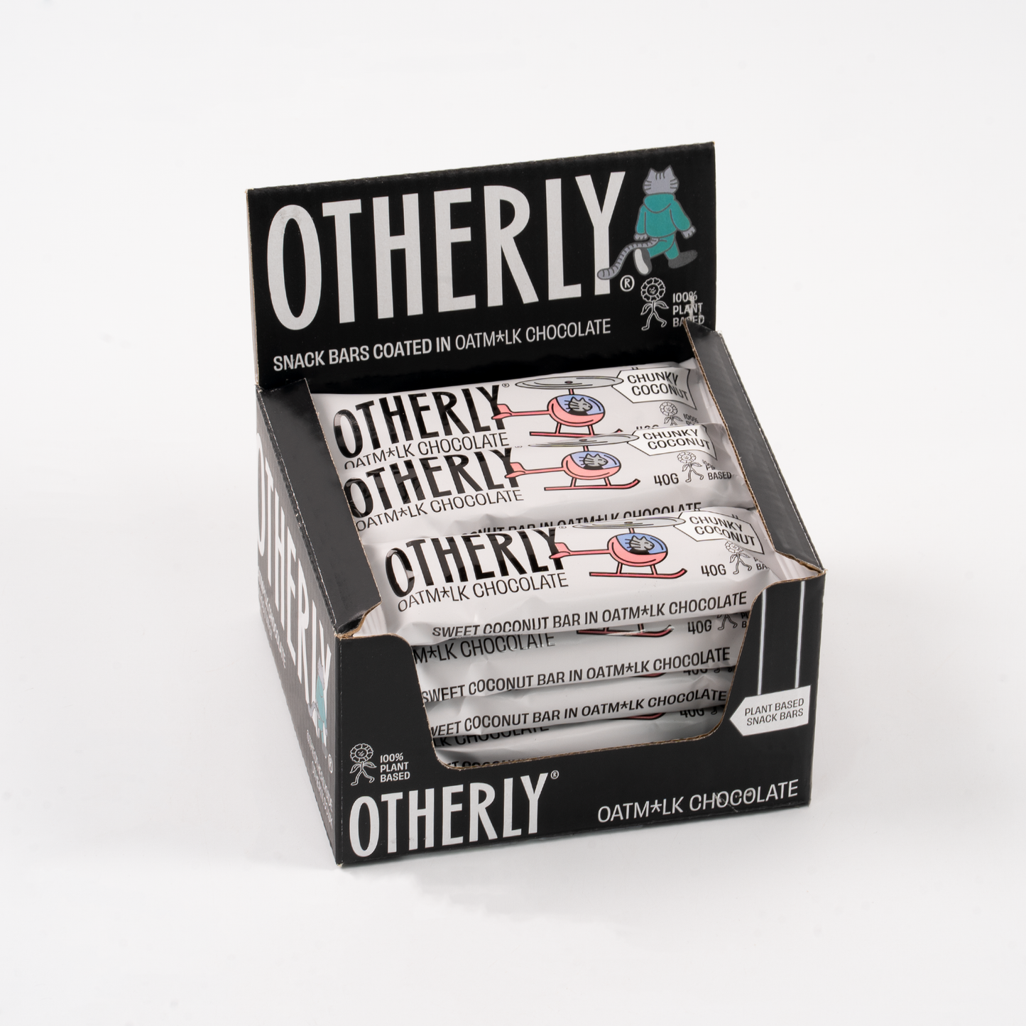 OTHERLY: OATM*LK CHOCOLATE - Oatm*lk Chocolate Coated Coconut Bar // Vegan // 40g