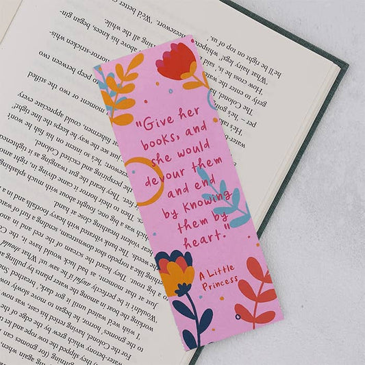 Bookishly - A Little Princess “Give Her Books“ Bookmark