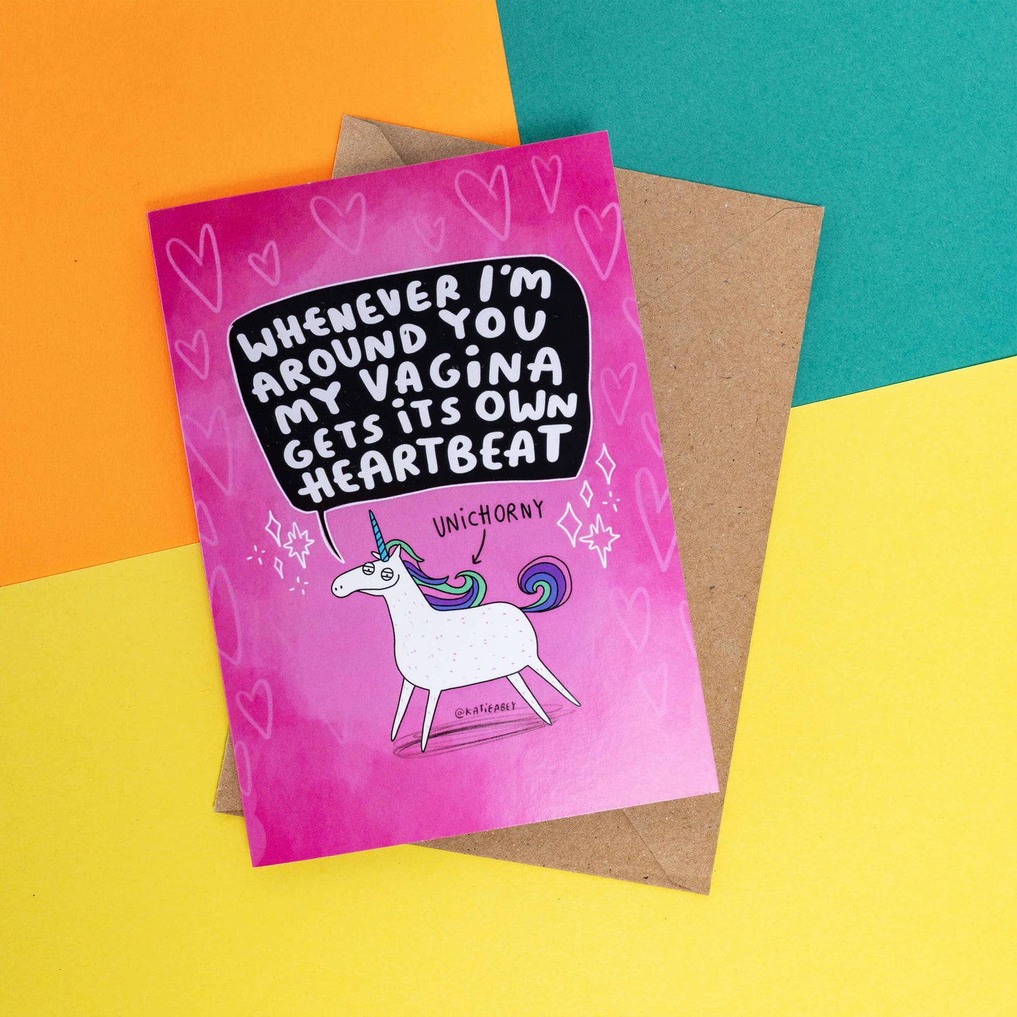 Katie Abey - 5x Unichorny A6 Greeting Card