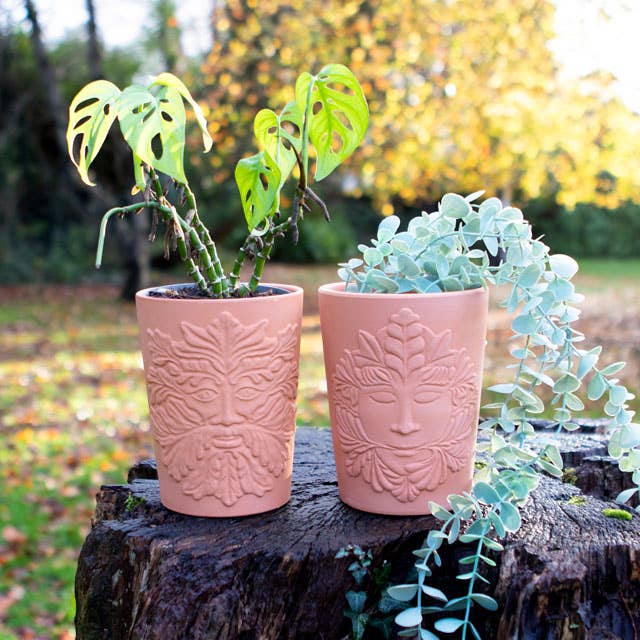 Something Different Wholesale - 16cm Green Goddess Terracotta Plant Pot