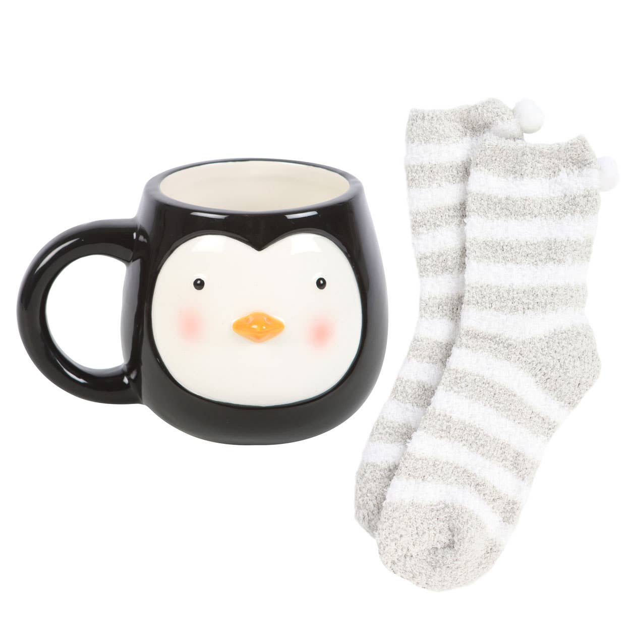 Something Different Wholesale - Winter Penguin Mug and Socks Set