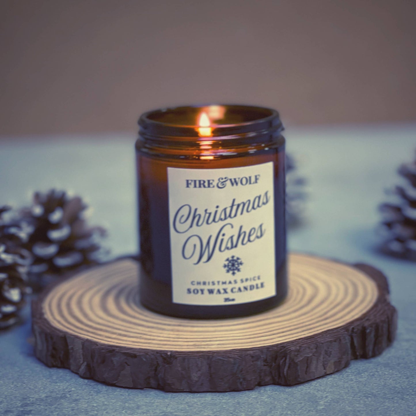 Fire & Wolf - Christmas Candle | Christmas Wishes | Christmas Spice