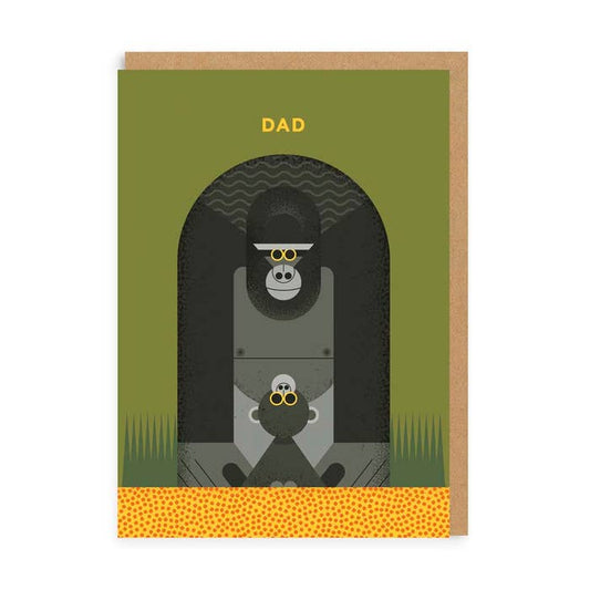 Ohh Deer UK + EU - Dad Gorilla Greeting Card