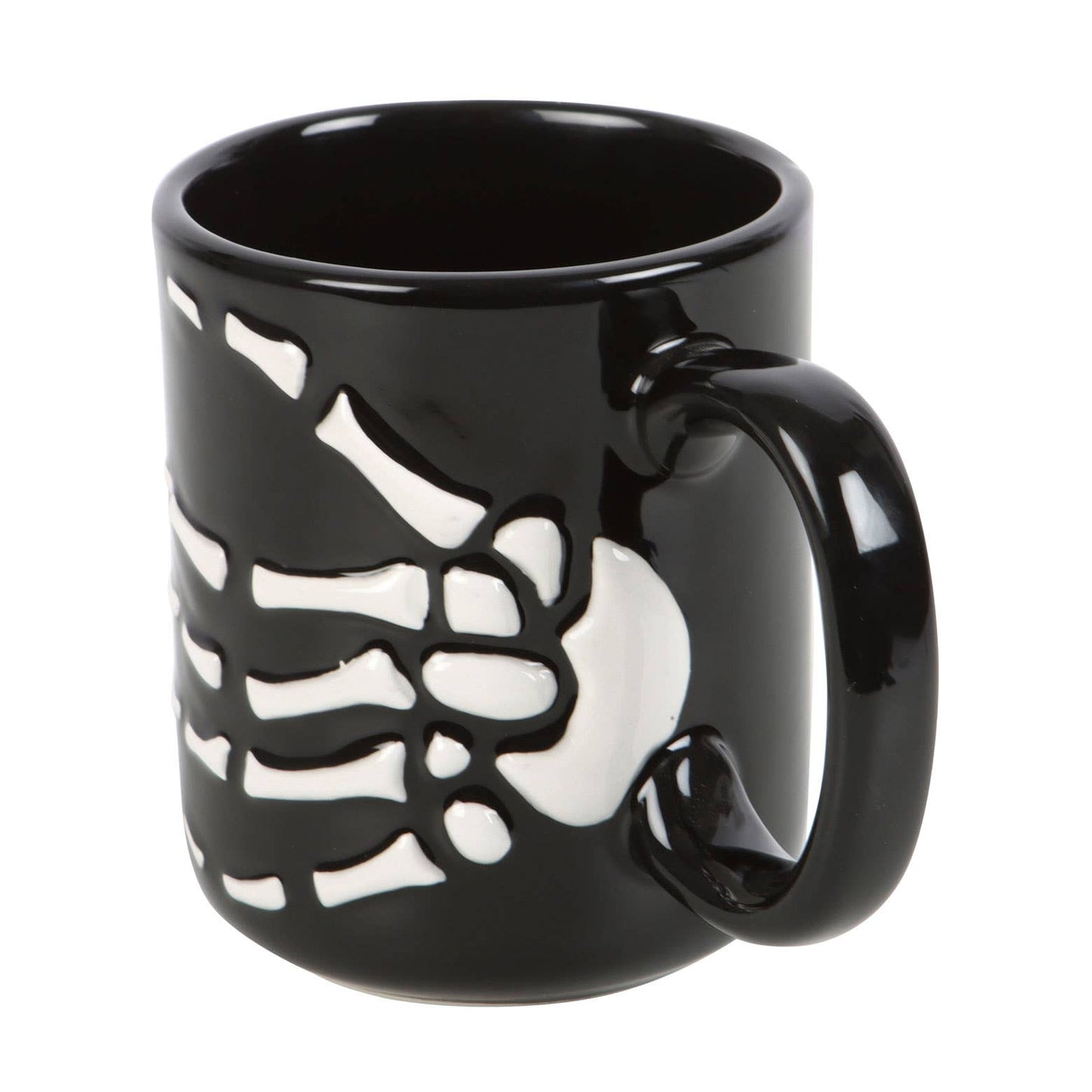 Something Different Wholesale - Gothic Halloween Skeleton Hand Mug