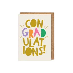 Zoe Spry - Con-GRAD-ulations! Bold Type Congratulations Greetings card