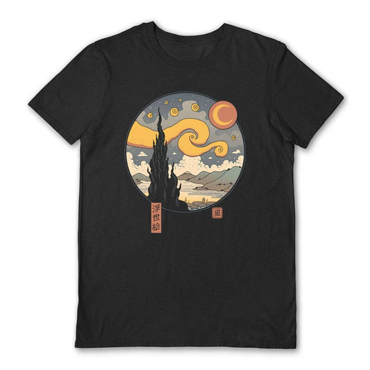 Pyramid International - Vincent Trinidad (Starry Night In Edo) Black Unisex T-Shirt: XL