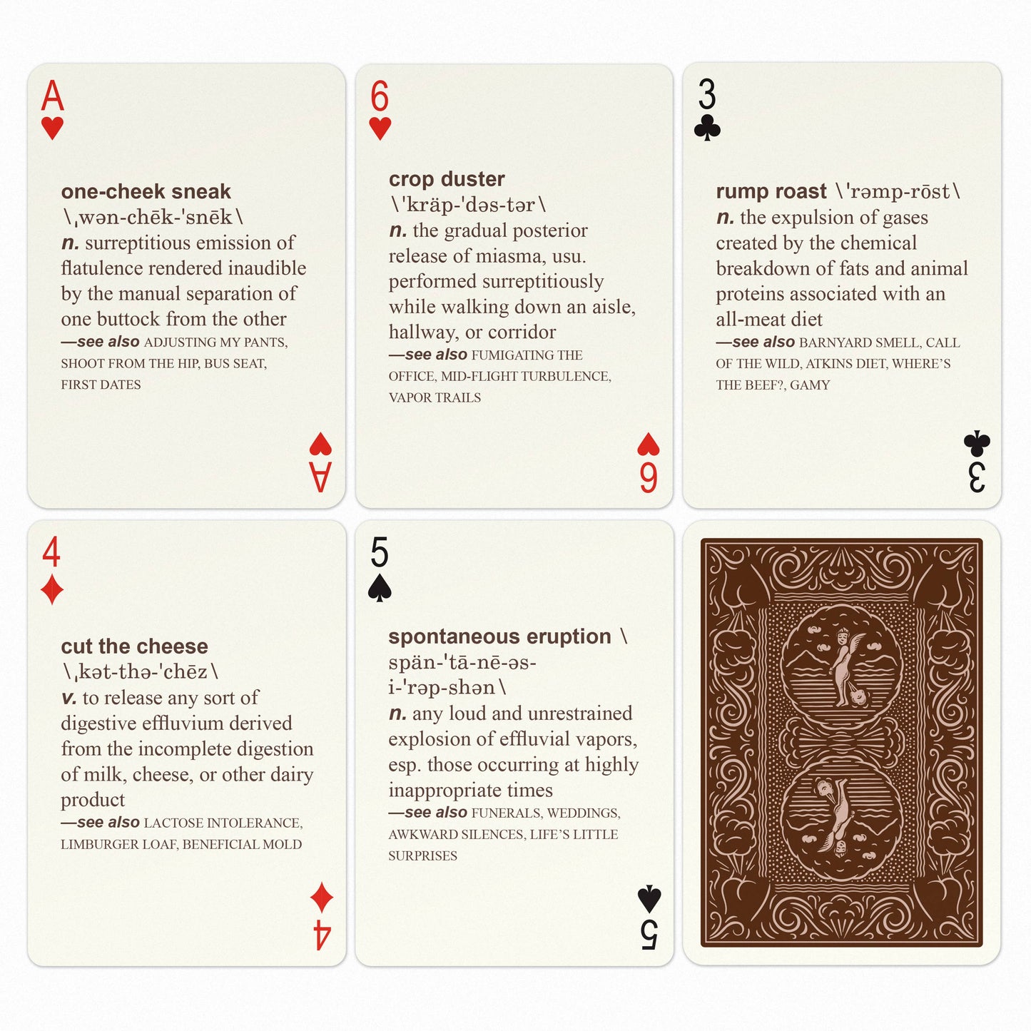 Knock Knock UK - Knock Knock 52 Farts Playing Cards Deck