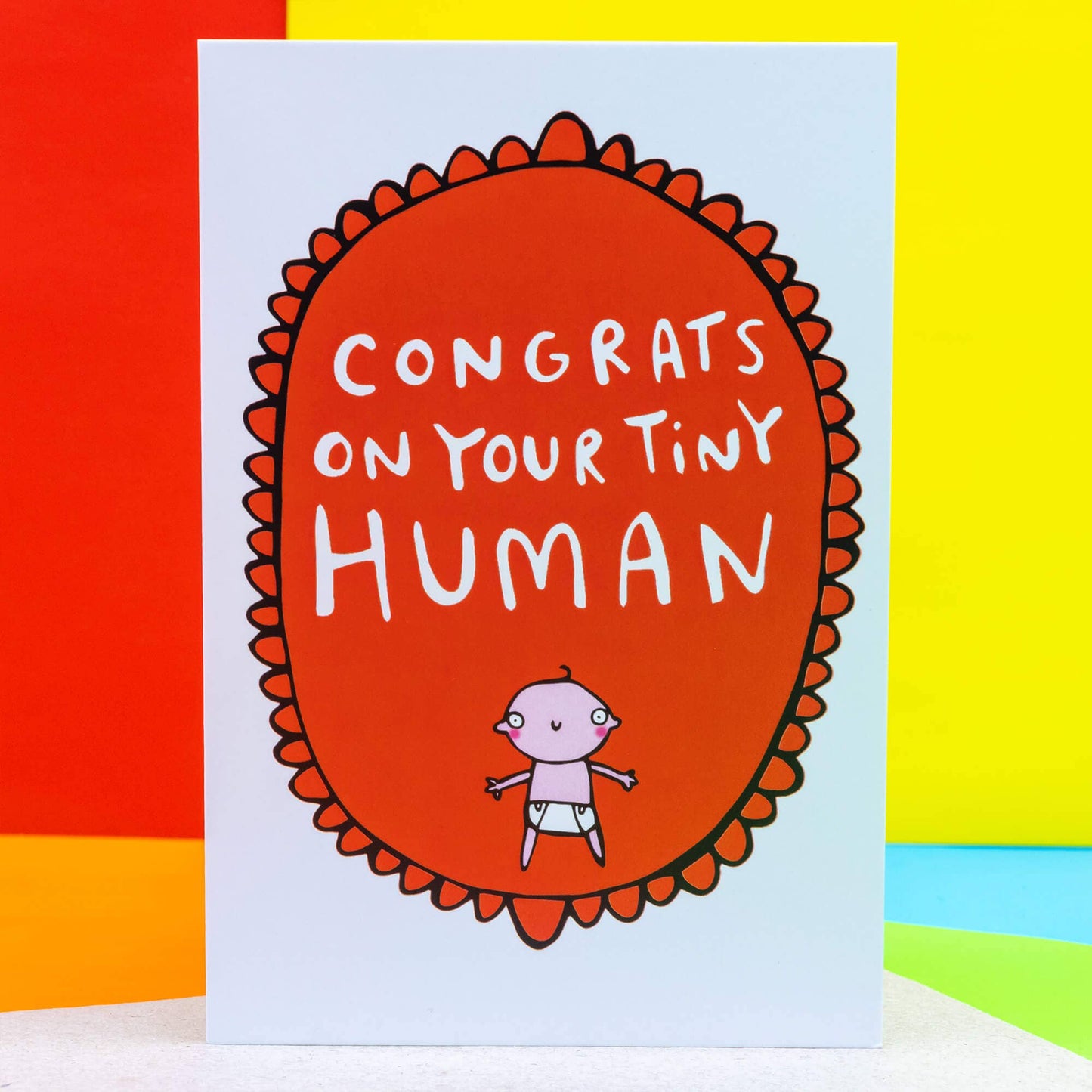 Katie Abey - Congrats On Your Tiny Human A6 Greeting Card