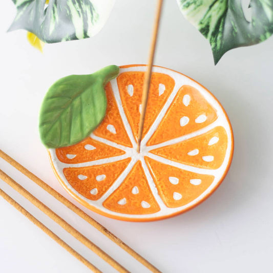 Something Different Wholesale - Orange Slice Incense Stick Holder