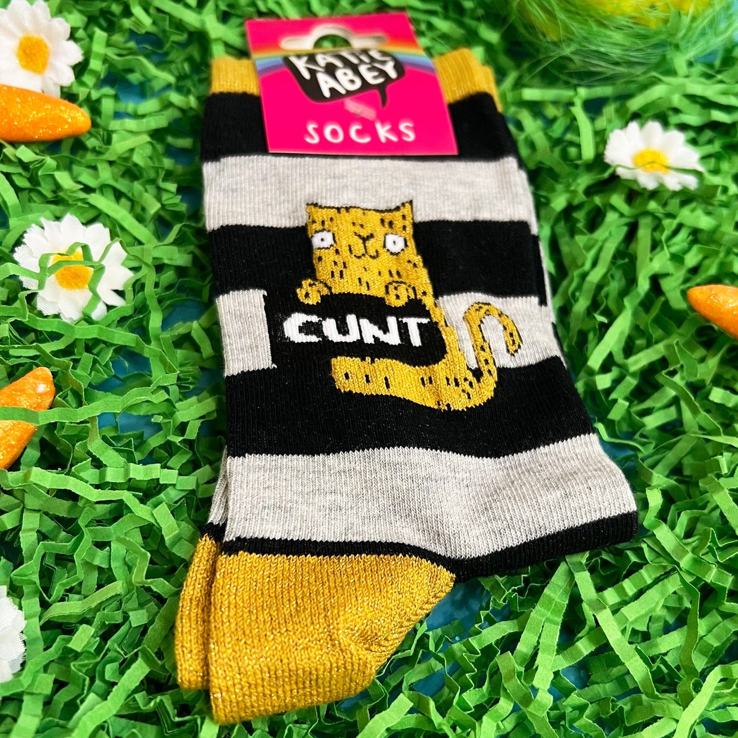 Katie Abey - Very Naughty Sweary Cat Socks