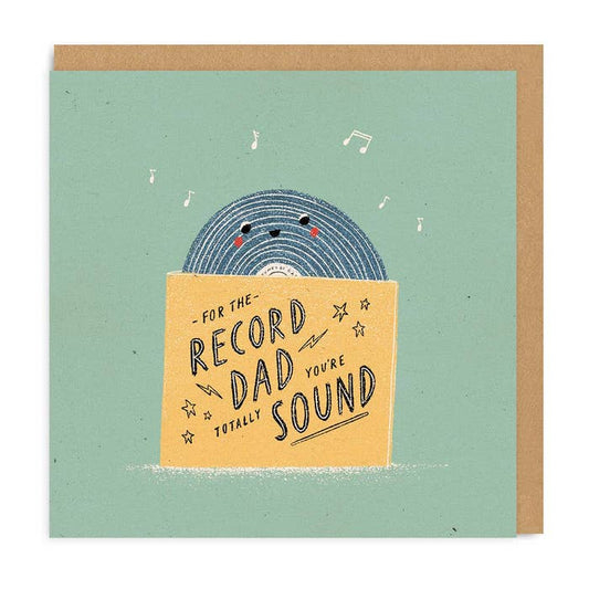 Ohh Deer UK + EU - For The Record Dad Square Greeting Card