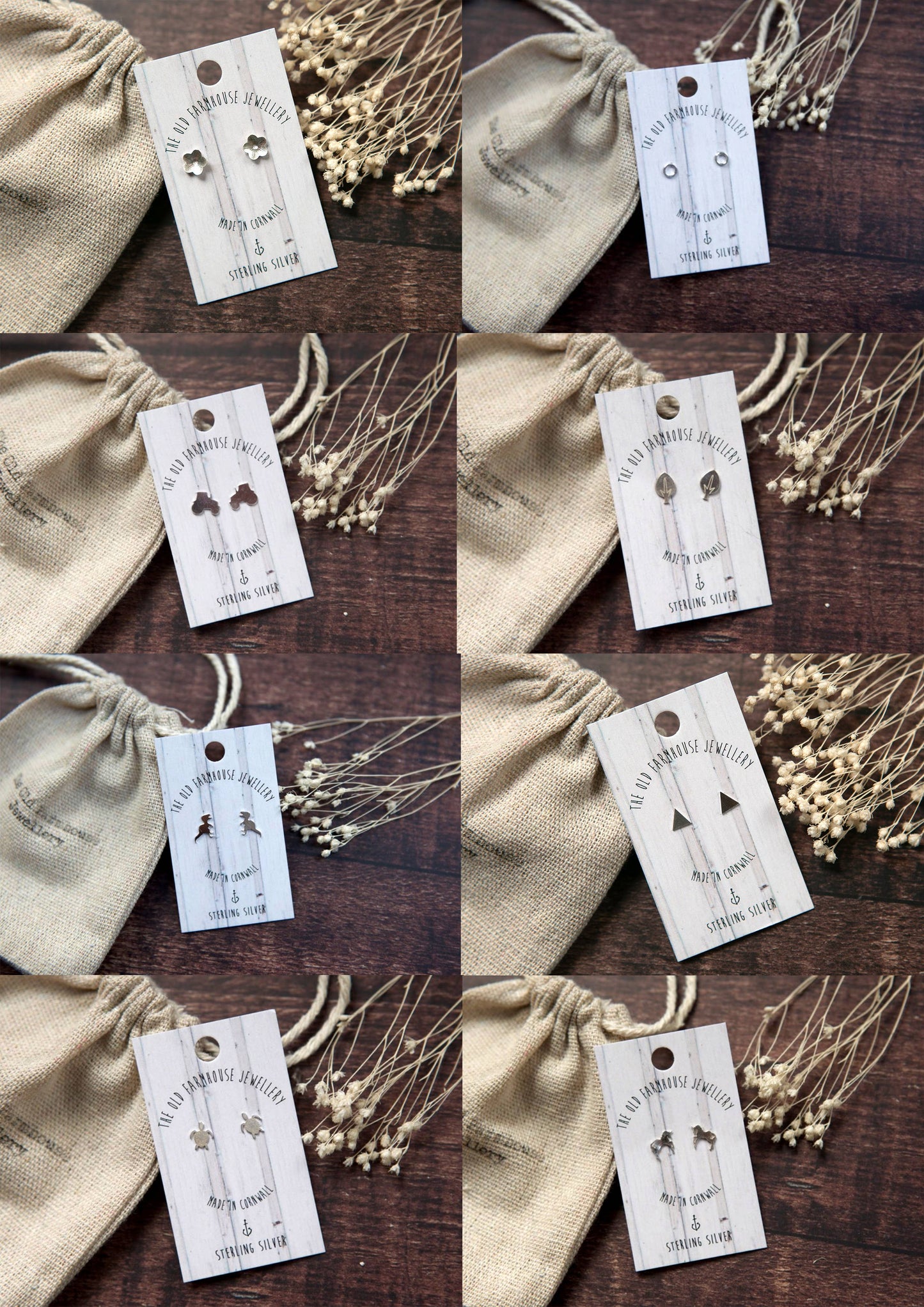 The Old Farmhouse Jewellery - Mini Stud daisy earrings