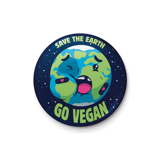 Pyramid International - Ilustrata (Save The Earth Go Vegan) Button Badges