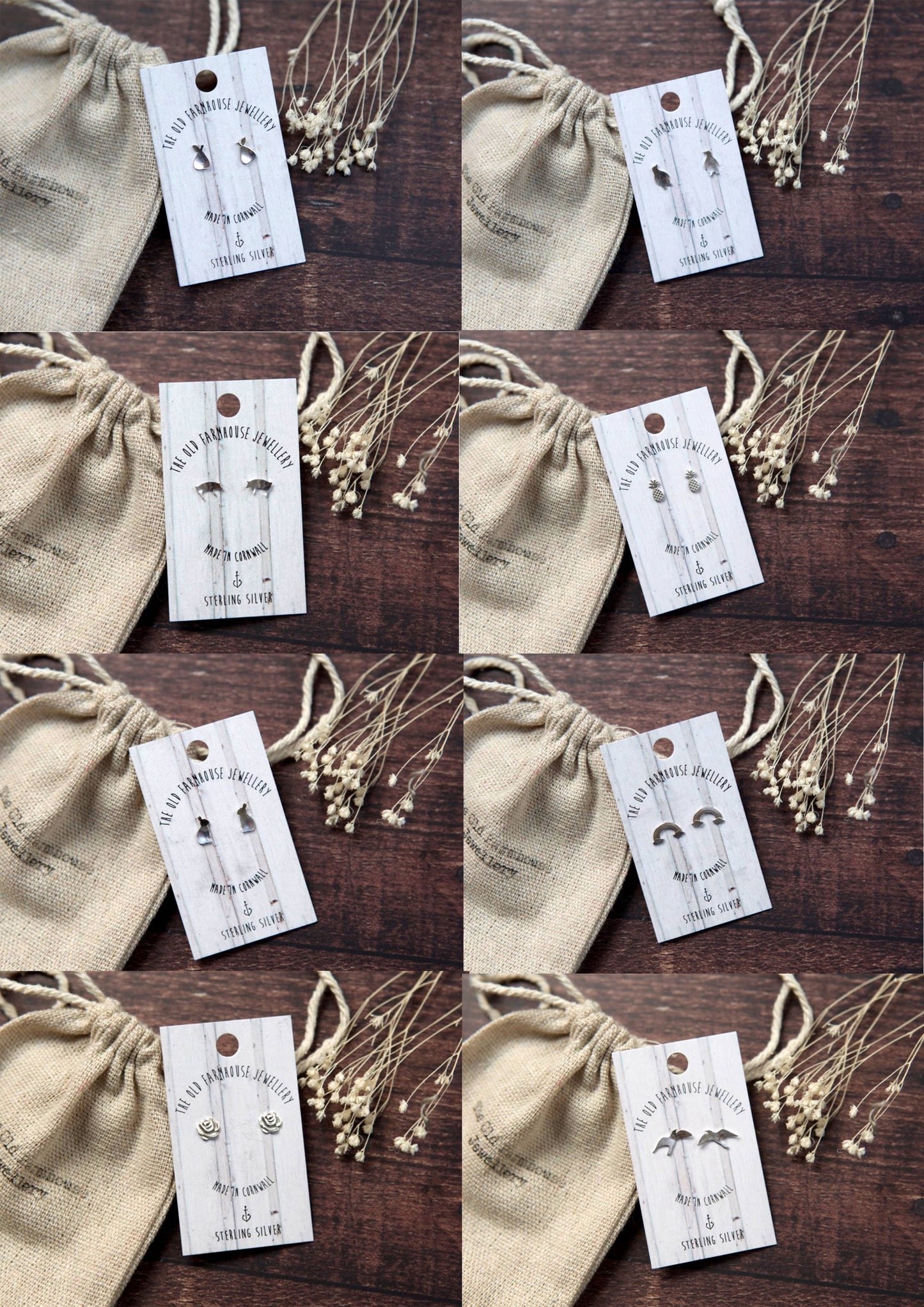 The Old Farmhouse Jewellery - Mini Stud daisy earrings