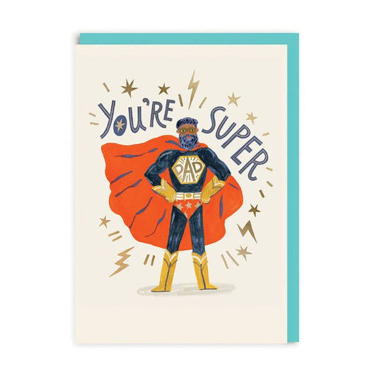 Ohh Deer UK + EU - Super Dad Greeting Card