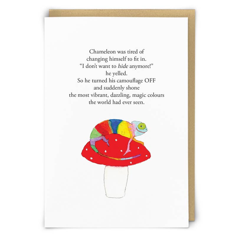 Redback Cards - Chameleon Greetings Card