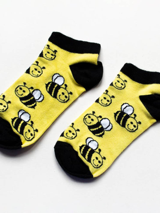 Bare Kind Socks - Child Bamboo Socks | Bee Socks | Yellow Socks | Meadow Socks