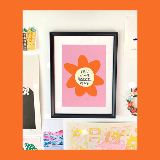 Kerrie Illustrates - My Happy Place Art Print