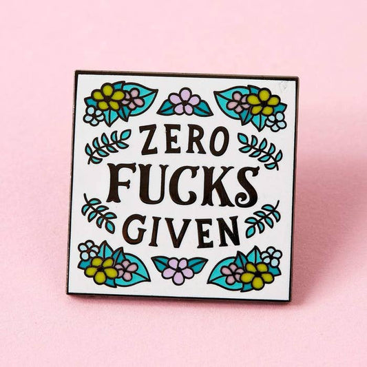 Punky Pins - Zero Fucks Given Iron On Patch