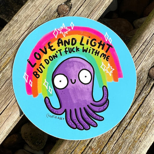 katie abey love and light sticker