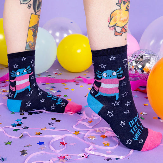 Katie Abey Axolotyl socks