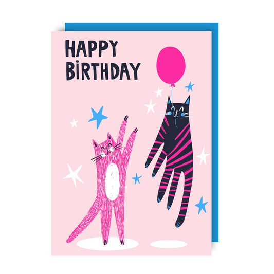 Sunshine Llama - Balloons Funny Birthday Card: Plastic free