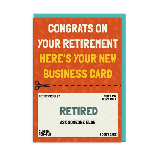 Ohh Deer UK + EU - Retirement Business Card (9486)