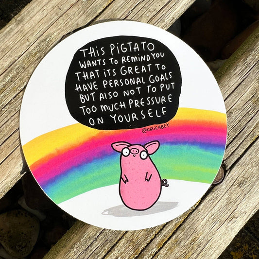 Katie Abey - Pigtato Vinyl Stickers