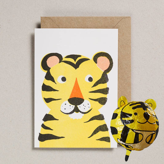 Petra Boase Ltd - Japanese Paper Balloon Cards -  Tiger