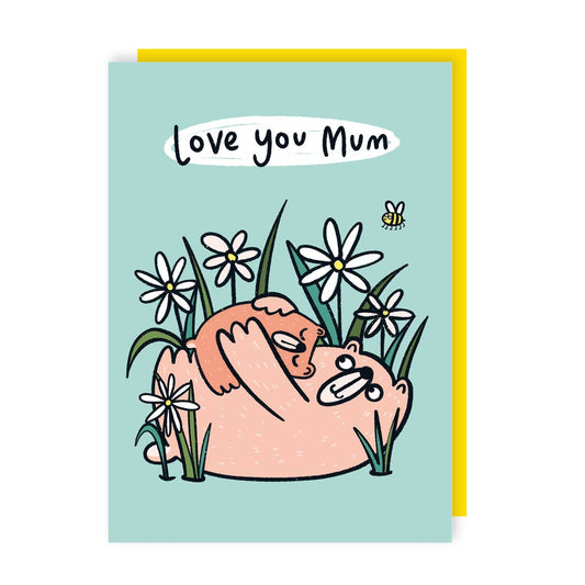 Sunshine Llama - Love Bears Mother's Day Card: Plastic free