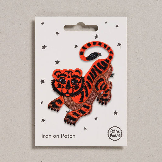 Petra Boase Ltd - Iron on Patch - Crouching Tiger