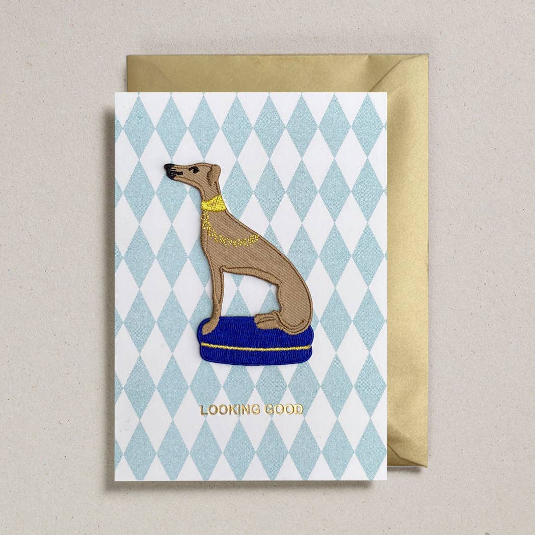 Petra Boase Ltd - Patch Cards Whippet