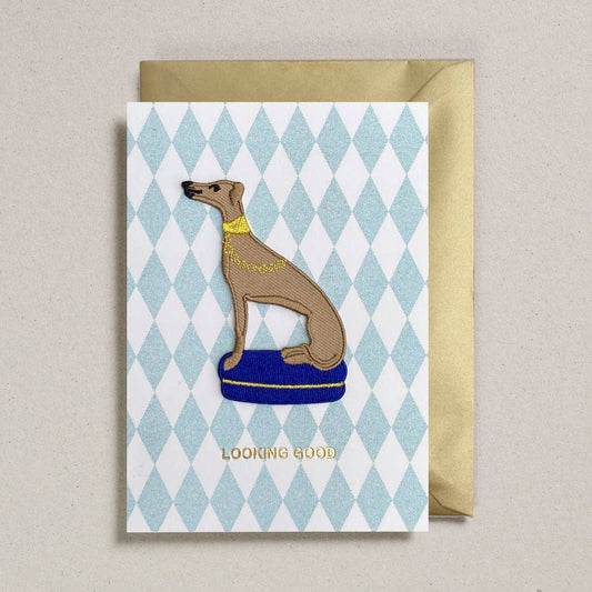 Petra Boase Ltd - Patch Cards Whippet